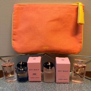 New 5 piece Lancôme Idole and Giorgio Armani My Way Beauty Set